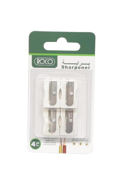 Roco مبراة جيب، فتحة واحدة، فضية