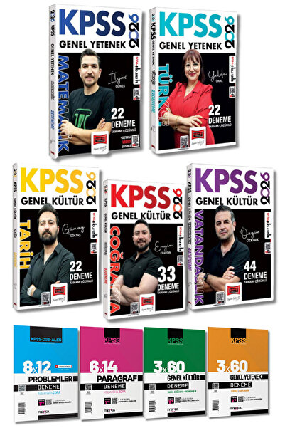 Yargı Yayınları 2026 KPSS Genel Yetenek Genel Kültür Deneme Seti Tamamı Çözüm...