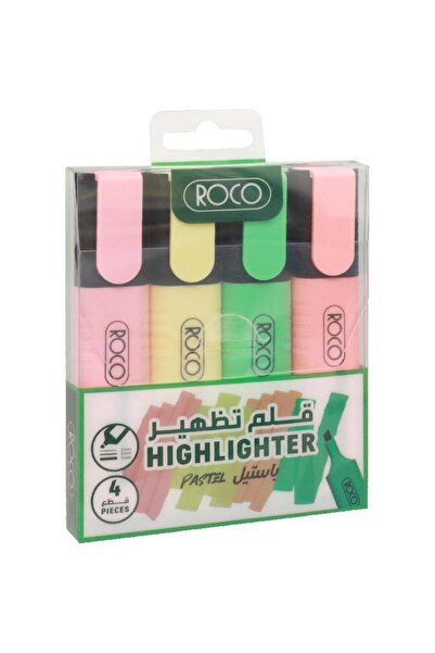 Roco 120 Highlighter, 1.2 - 5 mm Chisel Tip, Assorted Pastel Color
