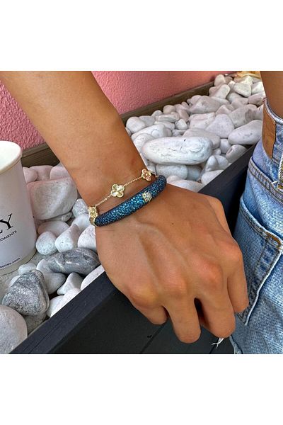 neslyaccessories Midnight Glow Handcuff Bracelet