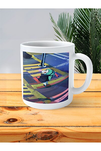 ART HEDİYE كوب كوب مطبوع من Cyberpunk Edgerunners موديل 1