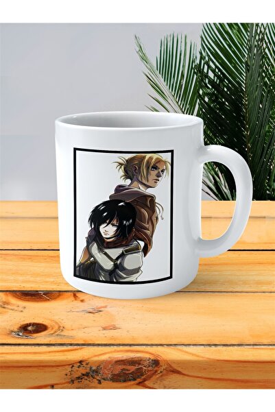 ART HEDİYE كوب بناتي مطبوع عليه شينغيكي نو كيوجين - هجوم العمالقة