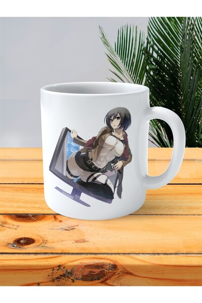 ART HEDİYE Attack on Titan printed mug Mikasa Ackerman