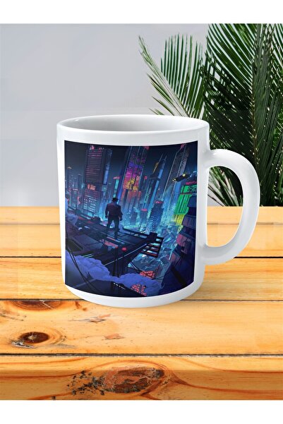 ART HEDİYE كوب كوب مطبوع من Cyberpunk Edgerunners موديل 10