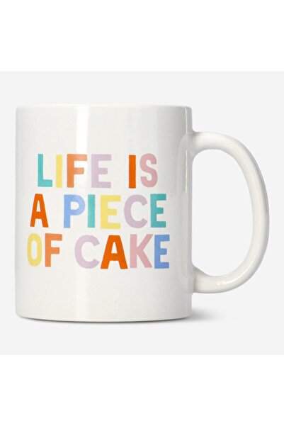 Flying Tiger Copenhagen "Life is a Piece of Cake" Yazılı Kupa 220 ml