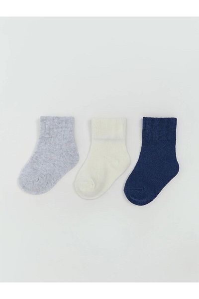 LC Waikiki Șosete LCW baby Basic pentru băieți, pachet de 3 (W5)