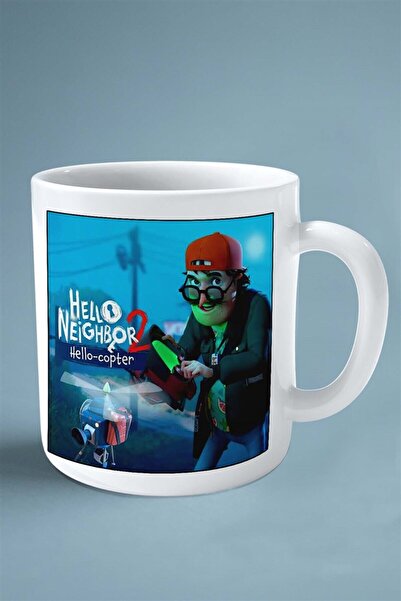 ART HEDİYE hello neighbor Mobil Oyun Baskılı Kupa Bardak Çift Taraflı baskı k...