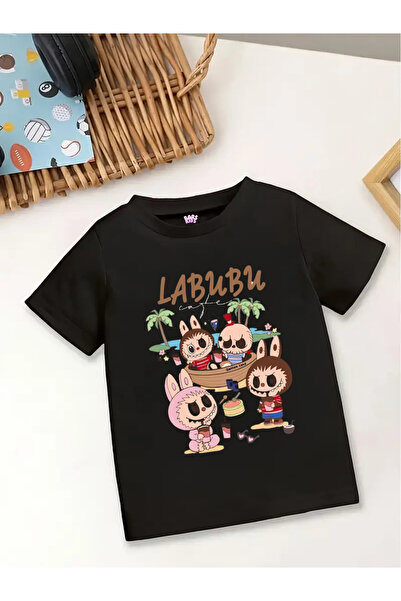 barsdepo Tricou pentru copii cu imprimeu LABUBU