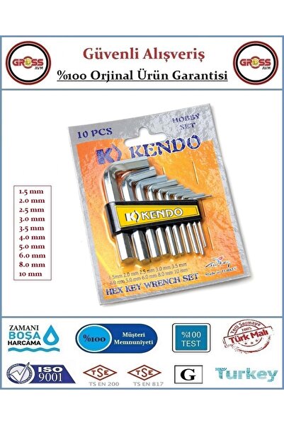 Kendo Alyan Anahtar Takımı - 10 Parça