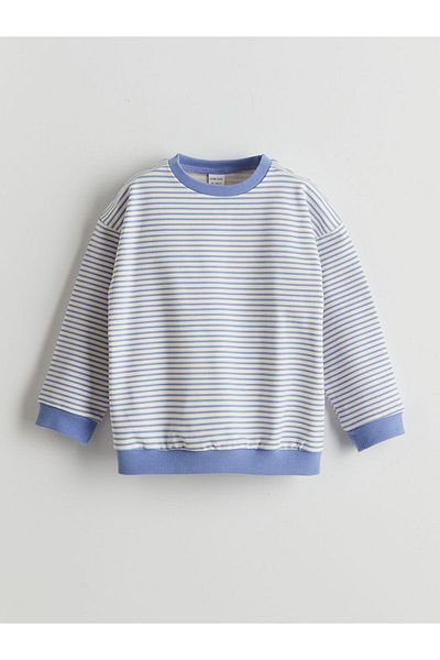 LC Waikiki Lcw Striped Baby Girl Sweatshirt and Leggings 2-Piece New Season