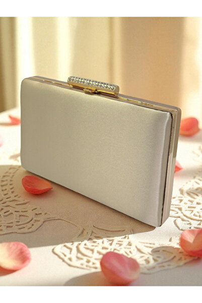 Biçanta Skin Nude Color Satin Rochie de Seara Geanta de Seara Geanta de Logod...