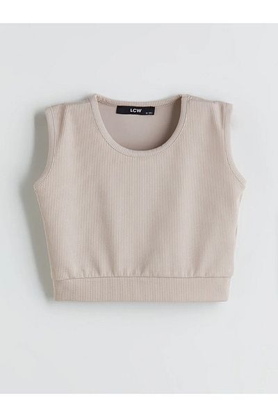 LC Waikiki Lcw Kids Pink Crew Neck Girls Tank Top and Skirt