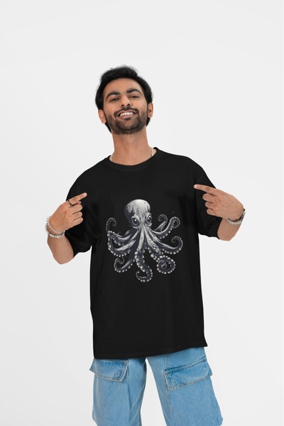 ArtYus TRIOCĂ CU MÂNĂ SCURTĂ CU GÂRĂ ROTUNDĂ IMPRIMATĂ CU TRANSFER DE OPT DEG...