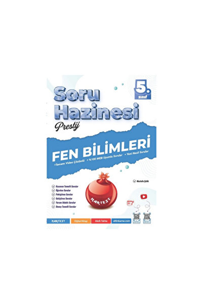Nartest Yayınları Nartest Yayınları 2026 5. Sınıf Prestij Fen Bilimleri Soru ...
