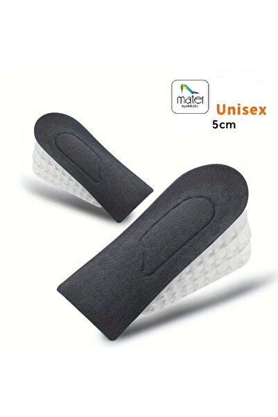 Genel Markalar 36-42 Beden Unisex 7 Cm Boy Uzatma Tabanlığı, Yumuşak Hafif Si...