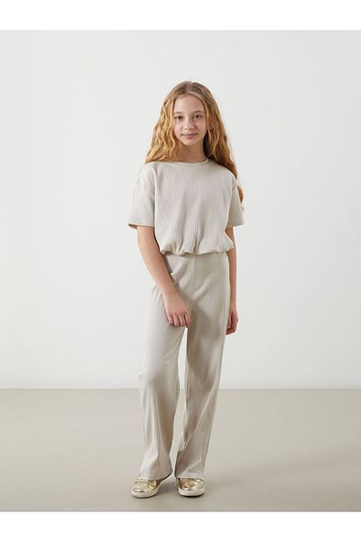 LC Waikiki Lcw Kids Crew Neck Girls T-Shirt and Pants