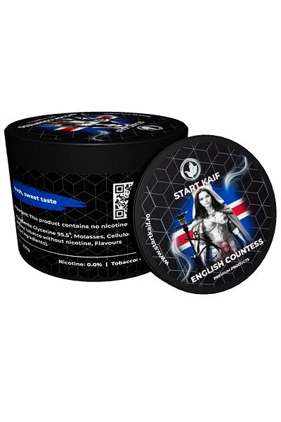 Start Kaif StartKaif Hookah Flavor, English Countess, made of cellulose, without nicotine or tobacco, 200g