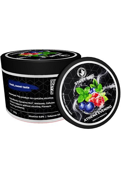 Start Kaif StartKaif Hookah Flavor, Athena Evening, made of cellulose, without nicotine or tobacco, 200g