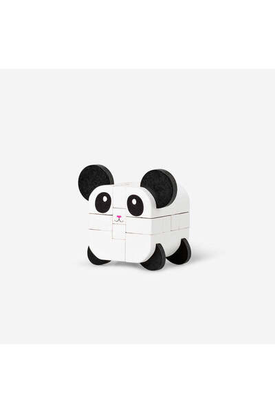 Flying Tiger Copenhagen Panda Şeklinde Ahşap 3D Yapboz