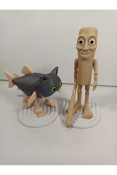 smilechild Tung Tung Tung Sahur and Trulimero Trulichina Figure Characters Toy