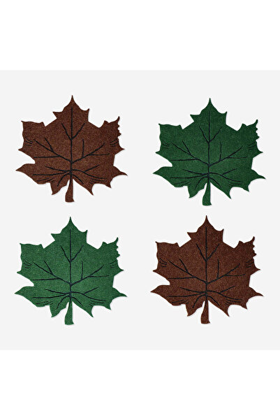 Flying Tiger Copenhagen Yaprak Şekilli Bardak Altlığı Seti