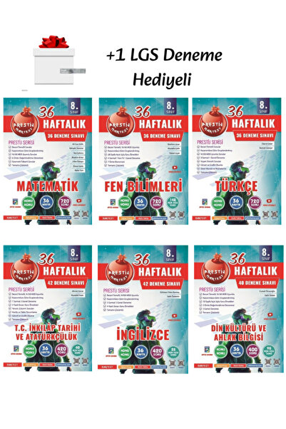 Nartest Yayınları Nartest Yayınları 8.Sınıf (LGS) Tüm Dersler 36 Haftalık Den...