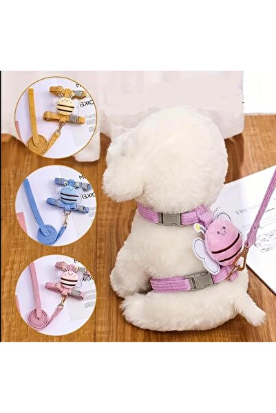 Genel Markalar AYARLANABİLİR KEDİ/KÖPEK TASMASI SET KELEBEKLİ MODEL (2 PARÇA) Basit ve Konforlu Kullanım