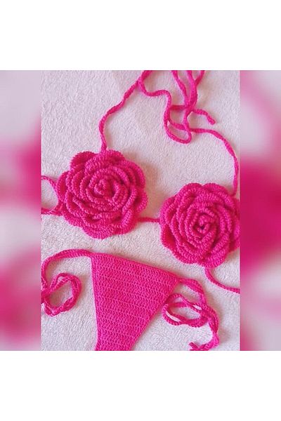 Charme Elegant Hand Knitted Bikini Suit