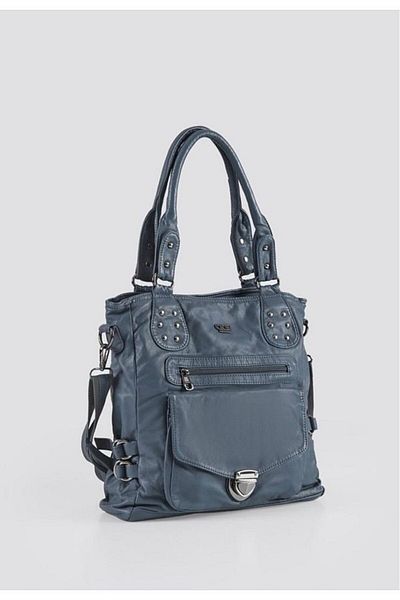 DERİJE Asin Blue Skin Women's Shoulder Bag