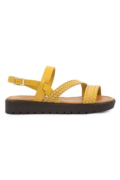 Pegia Sandale de damă din piele împletită DG6060
