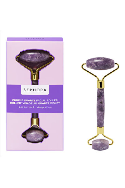 SEPHORA Rose Quartz Facial and Neck Roller - Yüz Masajı Rulosu, Doğal, Cilt Sıkılaştırıcı,
