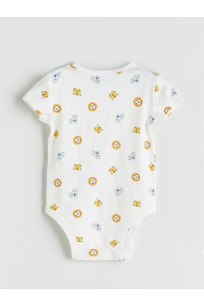 LC Waikiki Printed Baby Boy Snap Bodysuit
