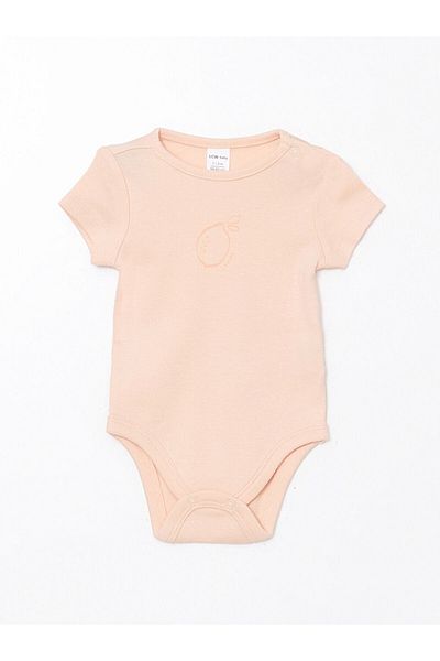 LC Waikiki Lcw Baby Green Printed Baby Girl Snap Bodysuit 2-Pack