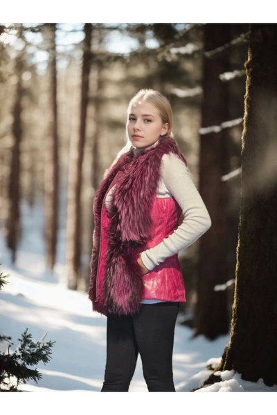 Flexium Women's Sleeveless Genuine Vest - Fuchsia