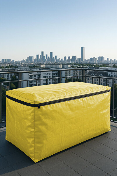 sizenelazım Zippered Yellow Waterproof Garden Furniture and Balcony Furniture...
