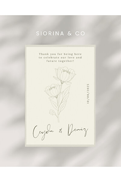 Siorina Events Nişan, Düğün, Organizasyon, Davet Teşekkür Kartı Davetiyesi -5...
