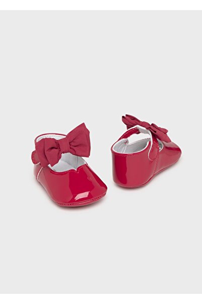 MAYORAL Newborn Kız Bebek Patik Ayakkabı Kırmızı