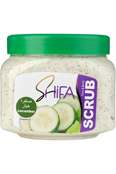 Shifa شفا صنفرة للوجه والجسم بخلاصة الخيار - 500 مل