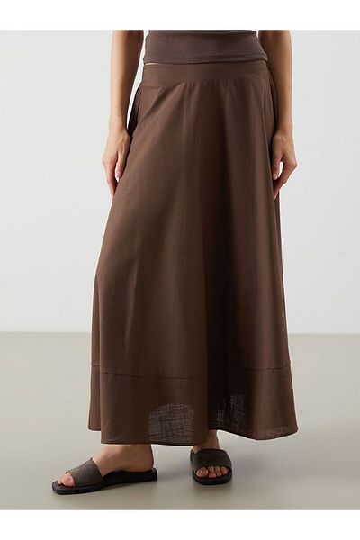 LC Waikiki Lcw Vision Elastic Waist Flared Skirt