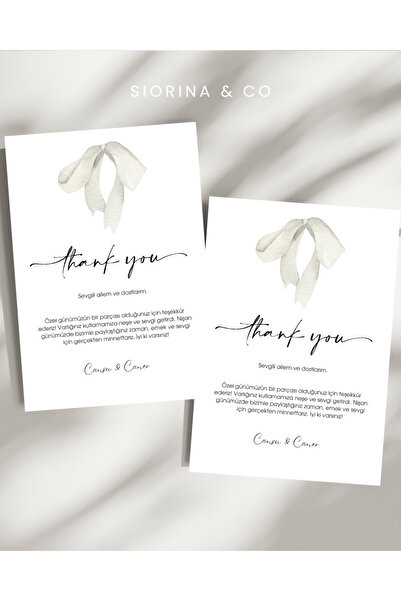 Siorina Events Nişan, Düğün, Organizasyon, Davet Teşekkür Kartı Davetiyesi -1...