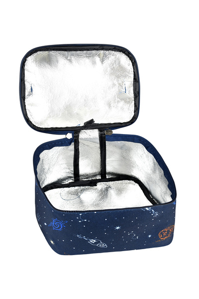 MASTER PACK Patterned 3-Piece Orthopedic School Bag Set School Bag Thermal Lunch Bag Pen Holder
