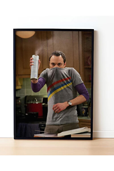 512 STORE Banyo Duvar Dekor Funny Tasarım Sheldon Cooper Çerçevesiz Poster