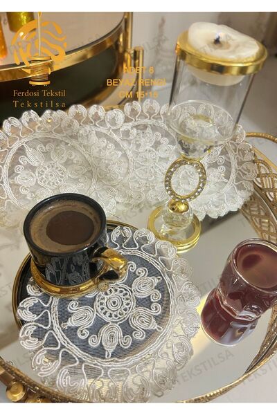 Tekstilsa منديل عرض تقديمي، منديل كوكتيل، منديل عرض جانبي للقهوة، مسند أكواب ...