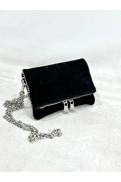 çkn sedat çakan çanta & fular & aksesuar Genuine Suede Leather Portfolio/ Clutch Women's Handbag