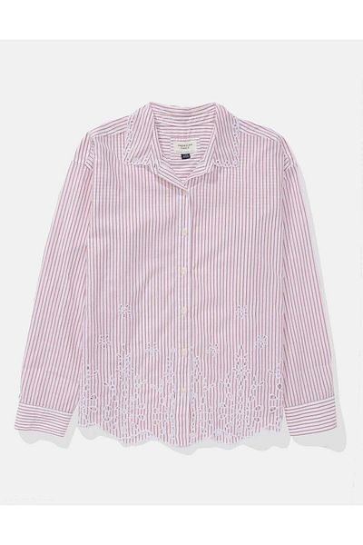 AMERICAN EAGLE AE Perfect Button-Up Shirt