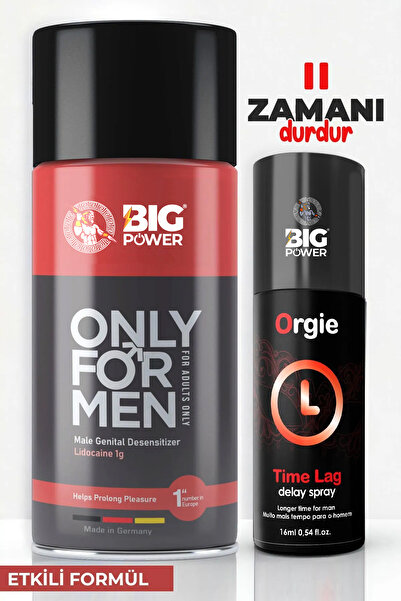 BİG POWER 45ml Geciktiricili Sprey ile 16ml Ürün Seti