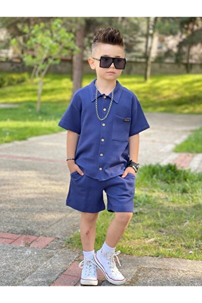 Calisa Boy's Shirt and Shorts Set for Holiday