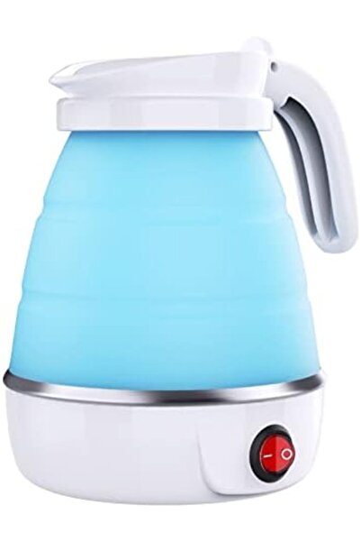 Twinkle Mart Travel Kettle, Foldable Mini Kettle for Travel, Camping Silicone Electric Water Boiler, Col