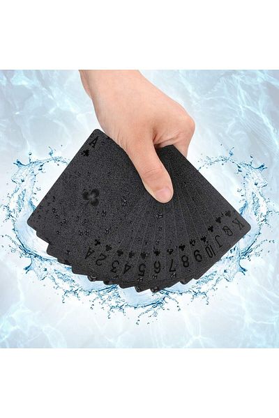 Boldy Black Playing Card - Overlay Playing Card -Poker Card-Overlay Playing Card-Plastic Waterproof Card