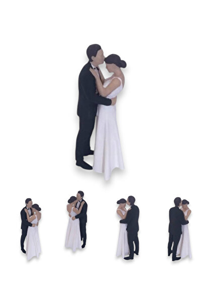 3deepdesign 3D Reçine Minyatür 6 Cm Çift Sevgili Figürleri - Teraryum & Maket...